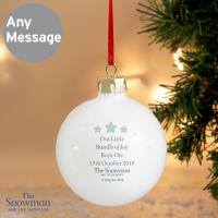 Personalised The Snowman My 1st Christmas Bauble Extra Image 2 Preview